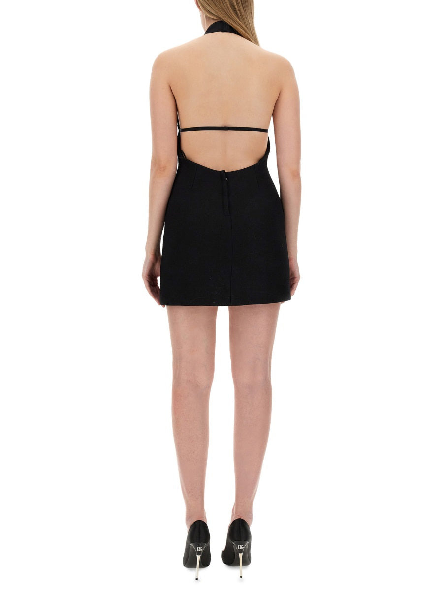Dolce & Gabbana Women Short Dress With Neckline On Back - 3
