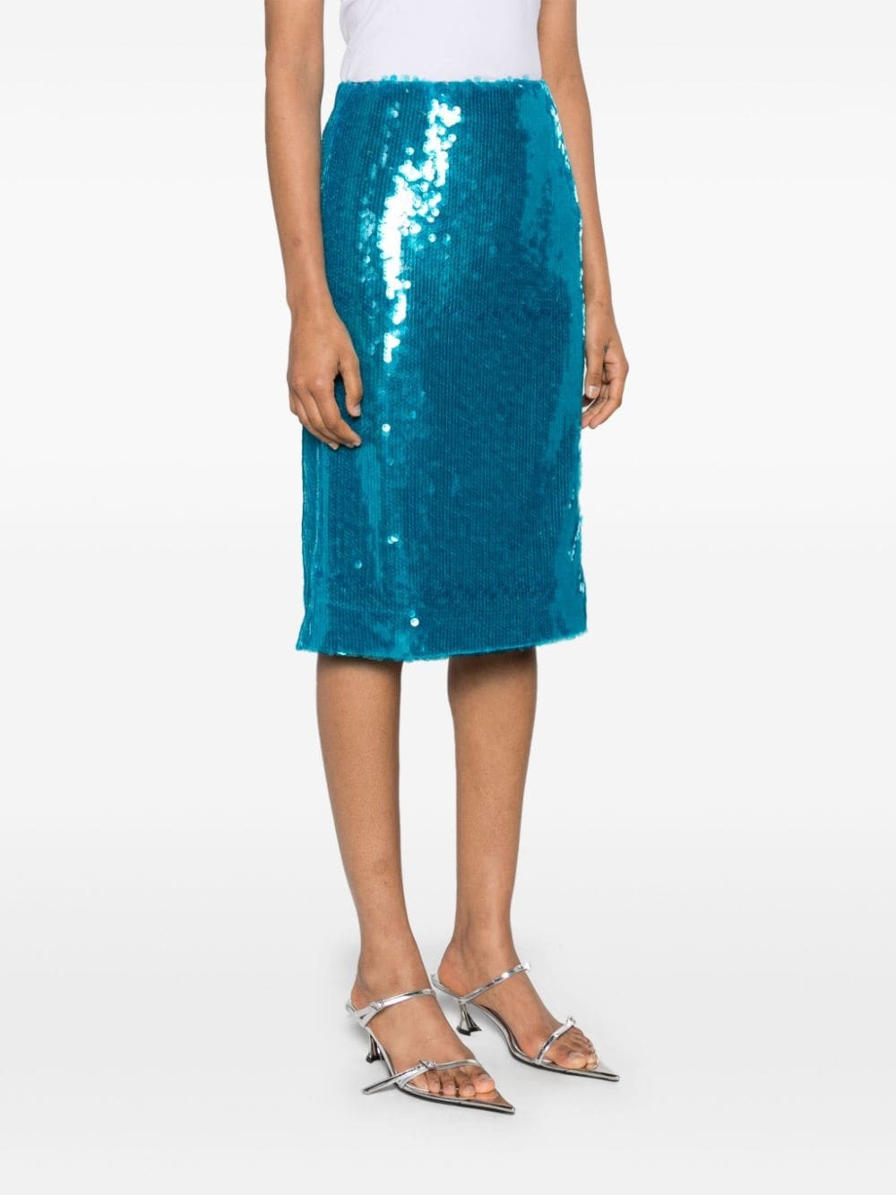 Delta sequinned midi skirt - 3