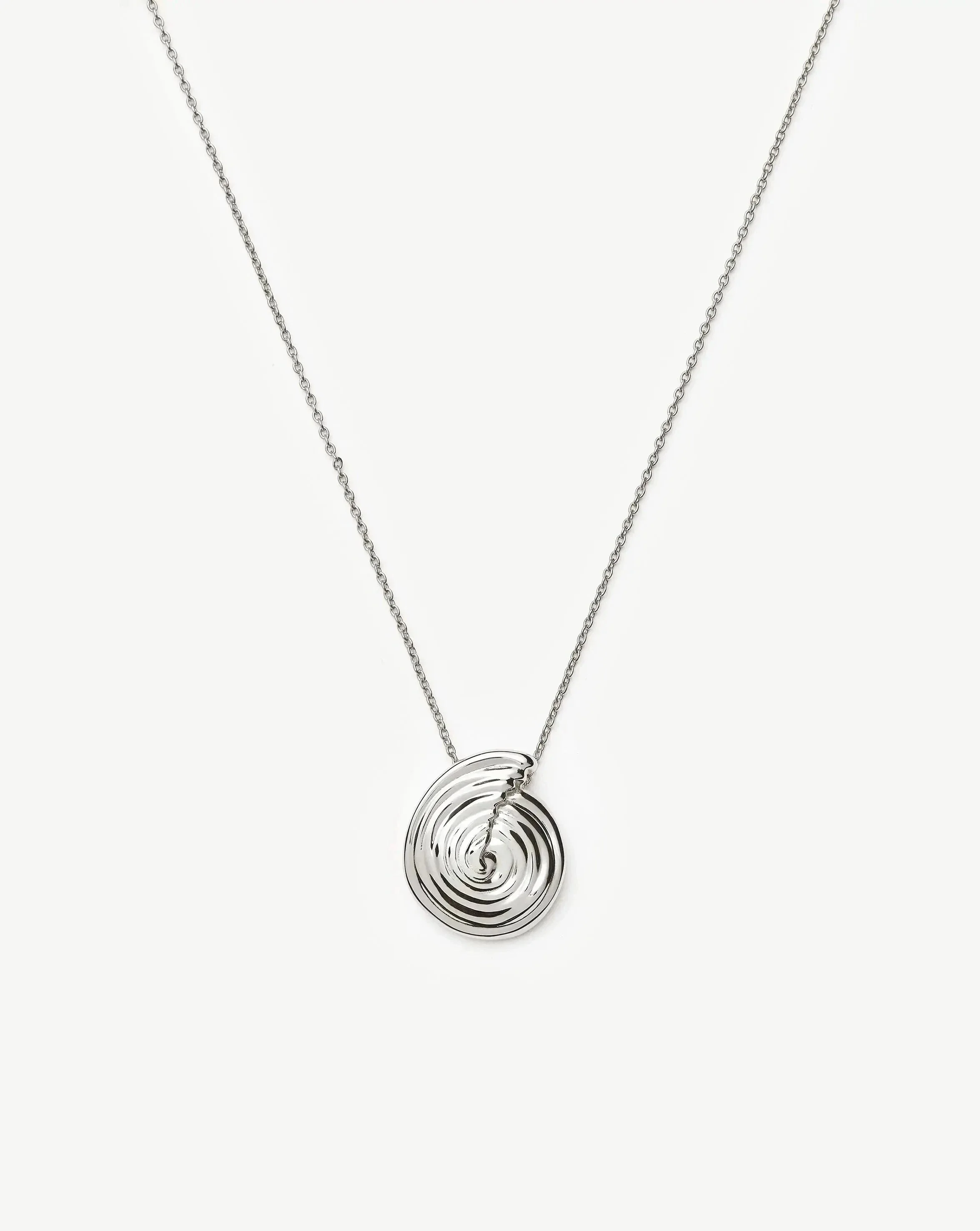 Spiral Large Pendant Necklace - 1