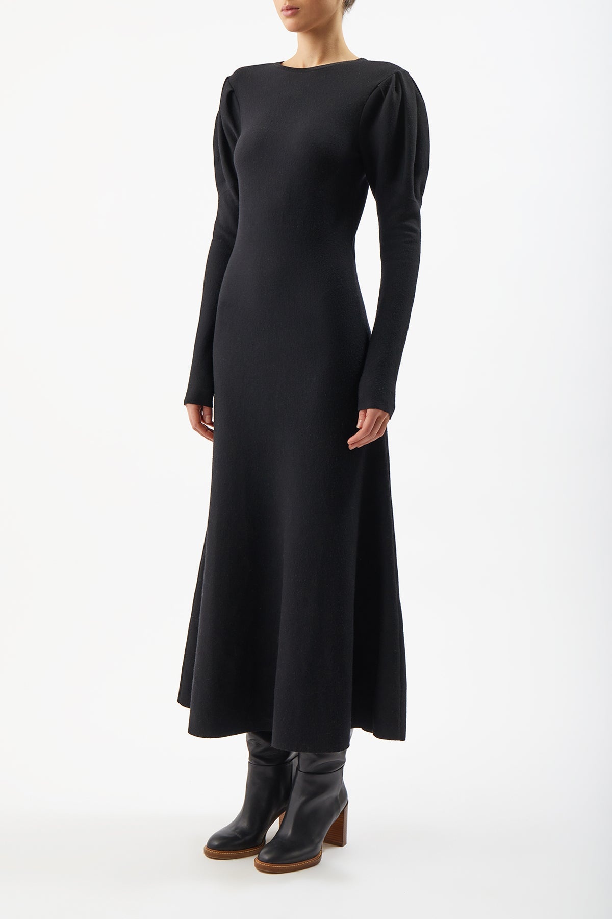 Hannah Dress in Merino Wool - 3