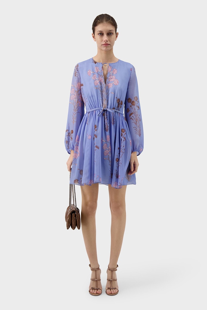 Printed Georgette Mini Dress - 2