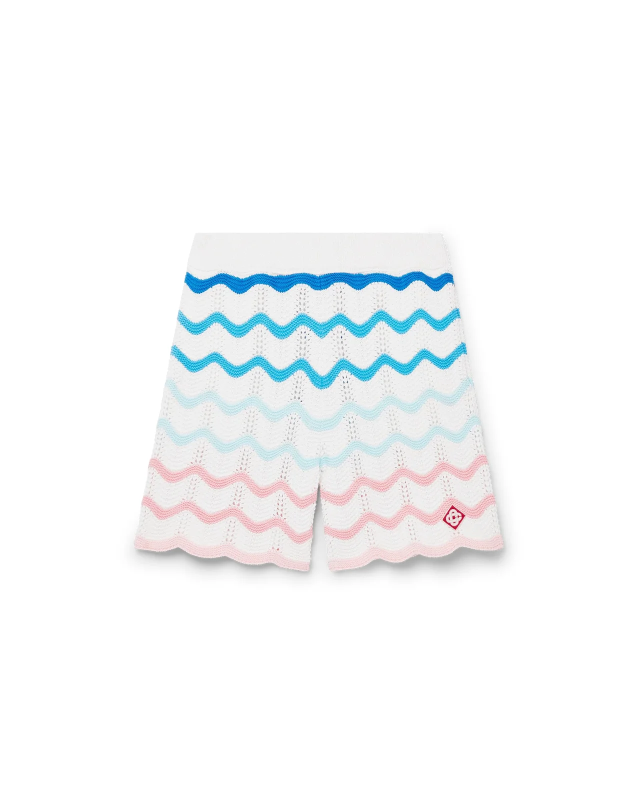 Gradient Wave Crochet Shorts | Casablanca Paris - 1