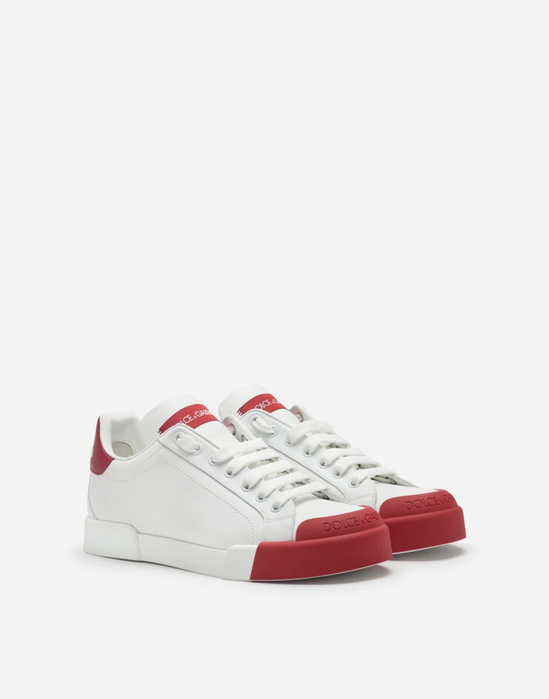 Dolce & Gabbana Portofino sneakers in nappa leather and rubber toe-cap outlook
