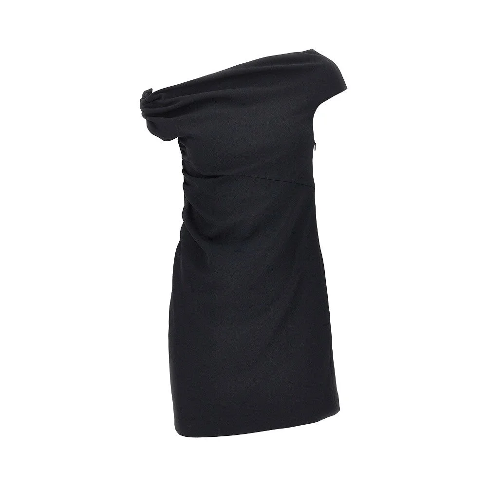 STRETCH CRÊPE SHORT DRESS - 1