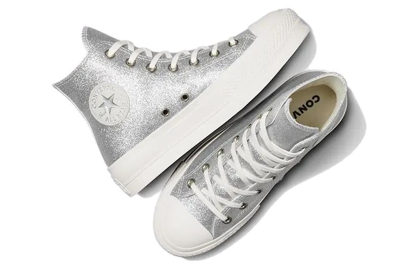 (WMNS) Converse Chuck Taylor All Star Lift Hi 'Silver' A07949C - 6