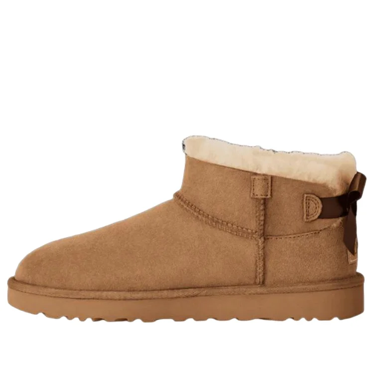 (WMNS) UGG Ultra Mini Bailey Bow 'Chestnut' 1185491-CHE - 1