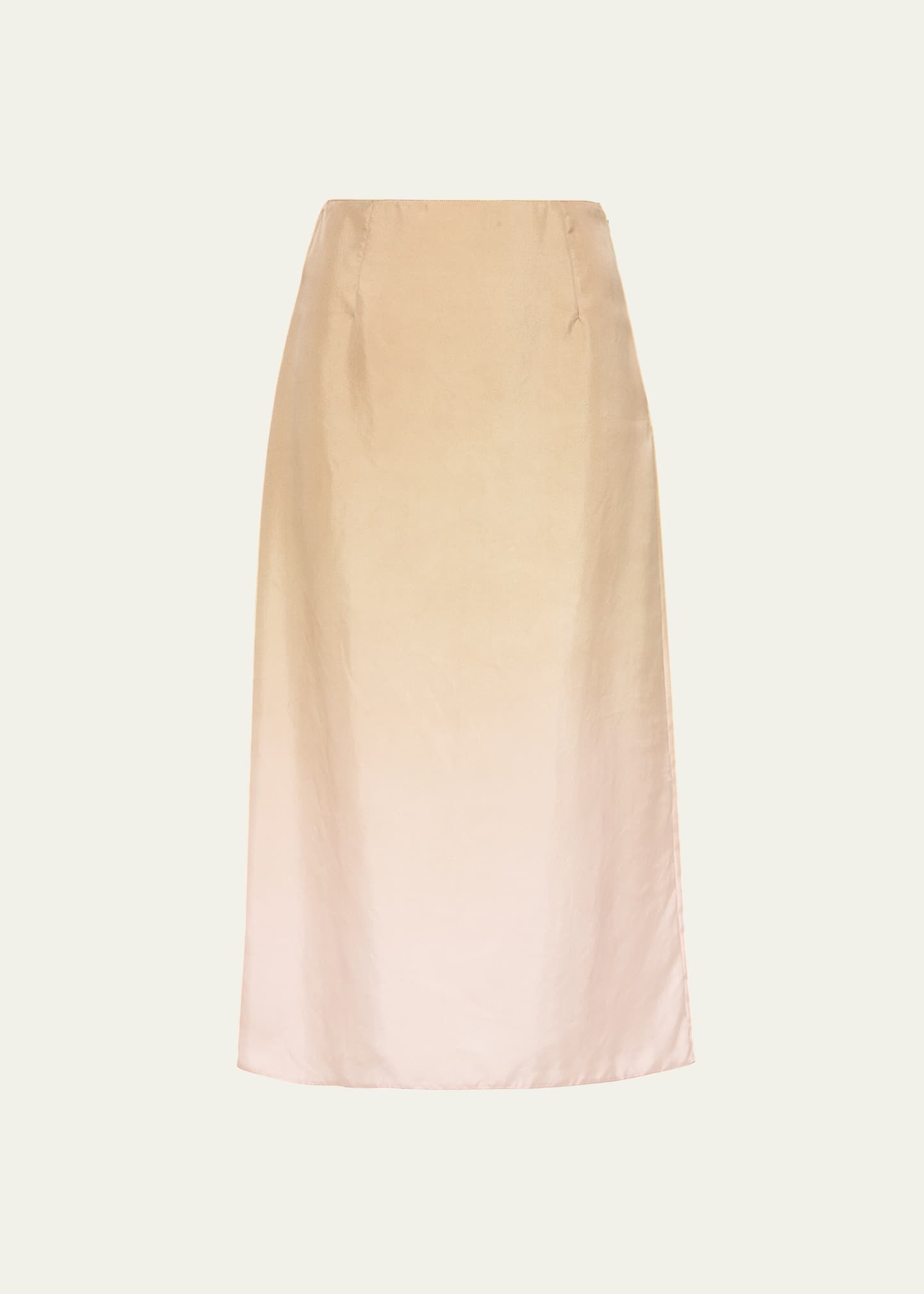 Gradient Twill Midi Skirt - 1
