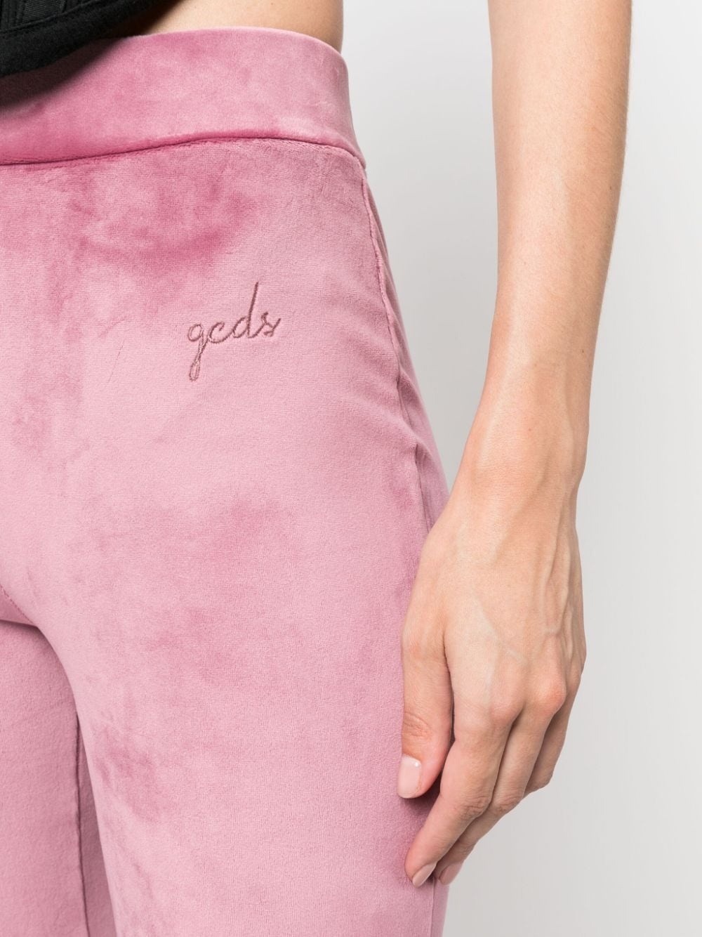 velvet flared trousers - 5