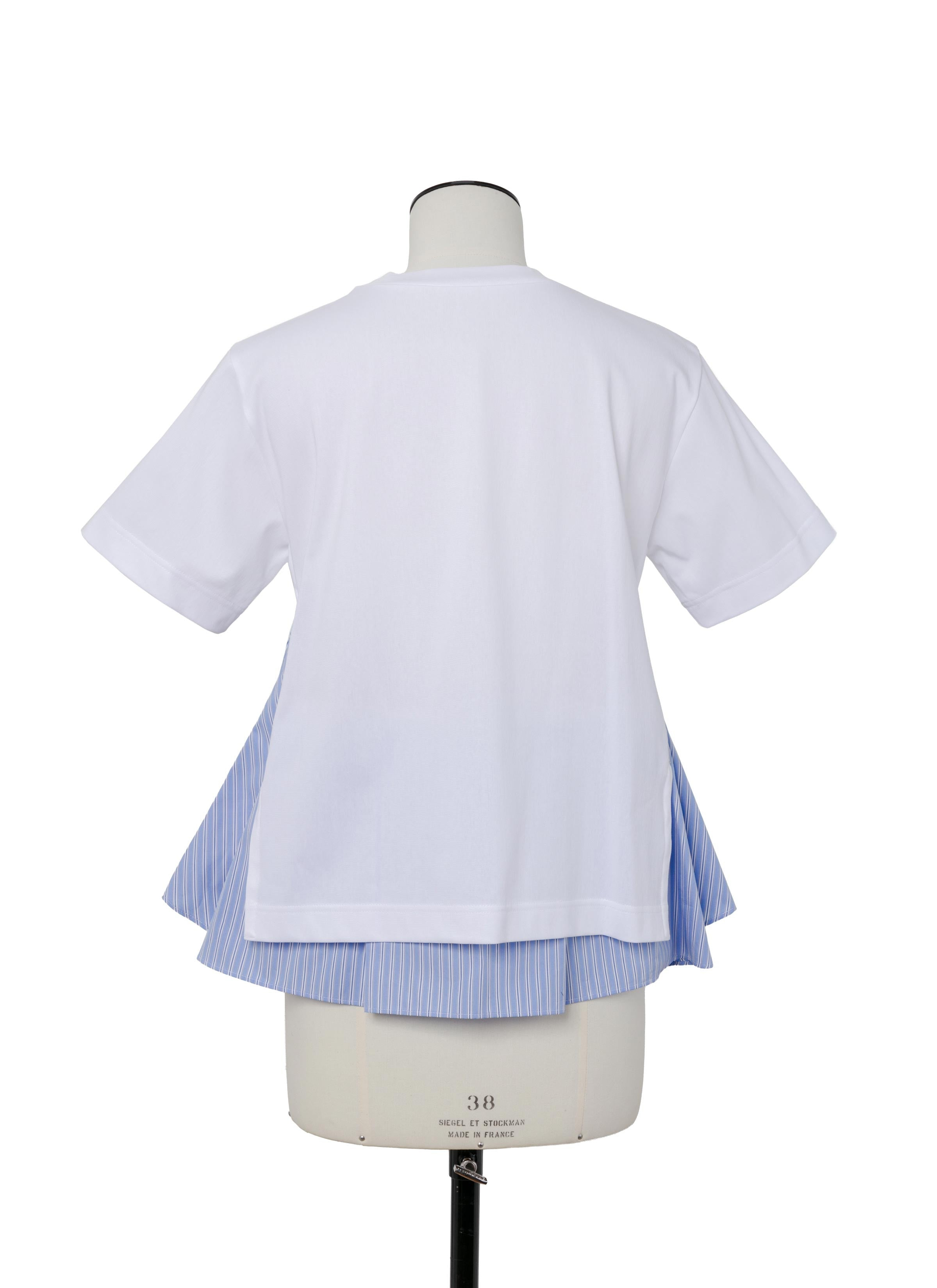 Poplin x Cotton Jersey T-Shirt - 3