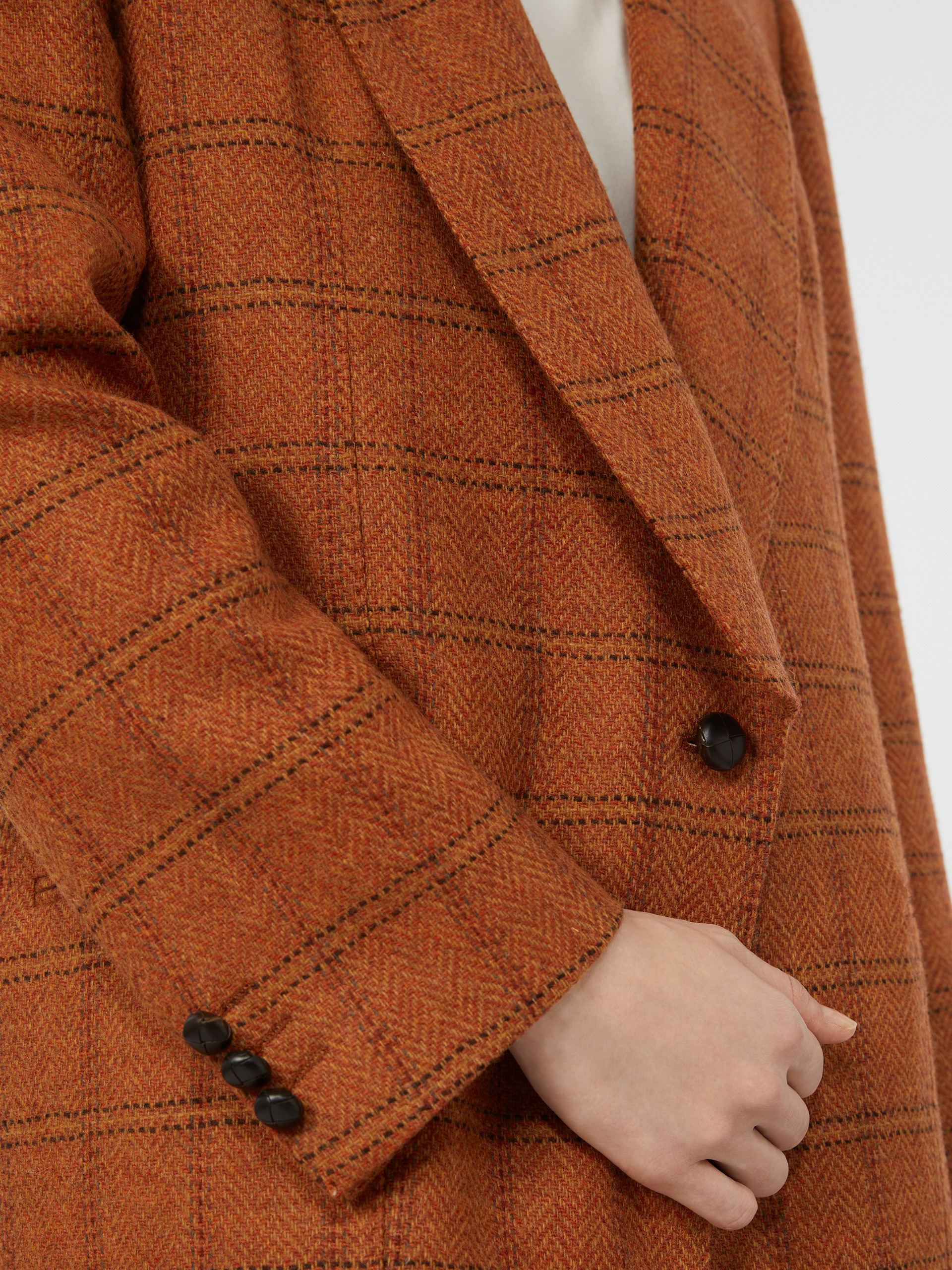 MINTEA Patterned wool blend blazer - 6