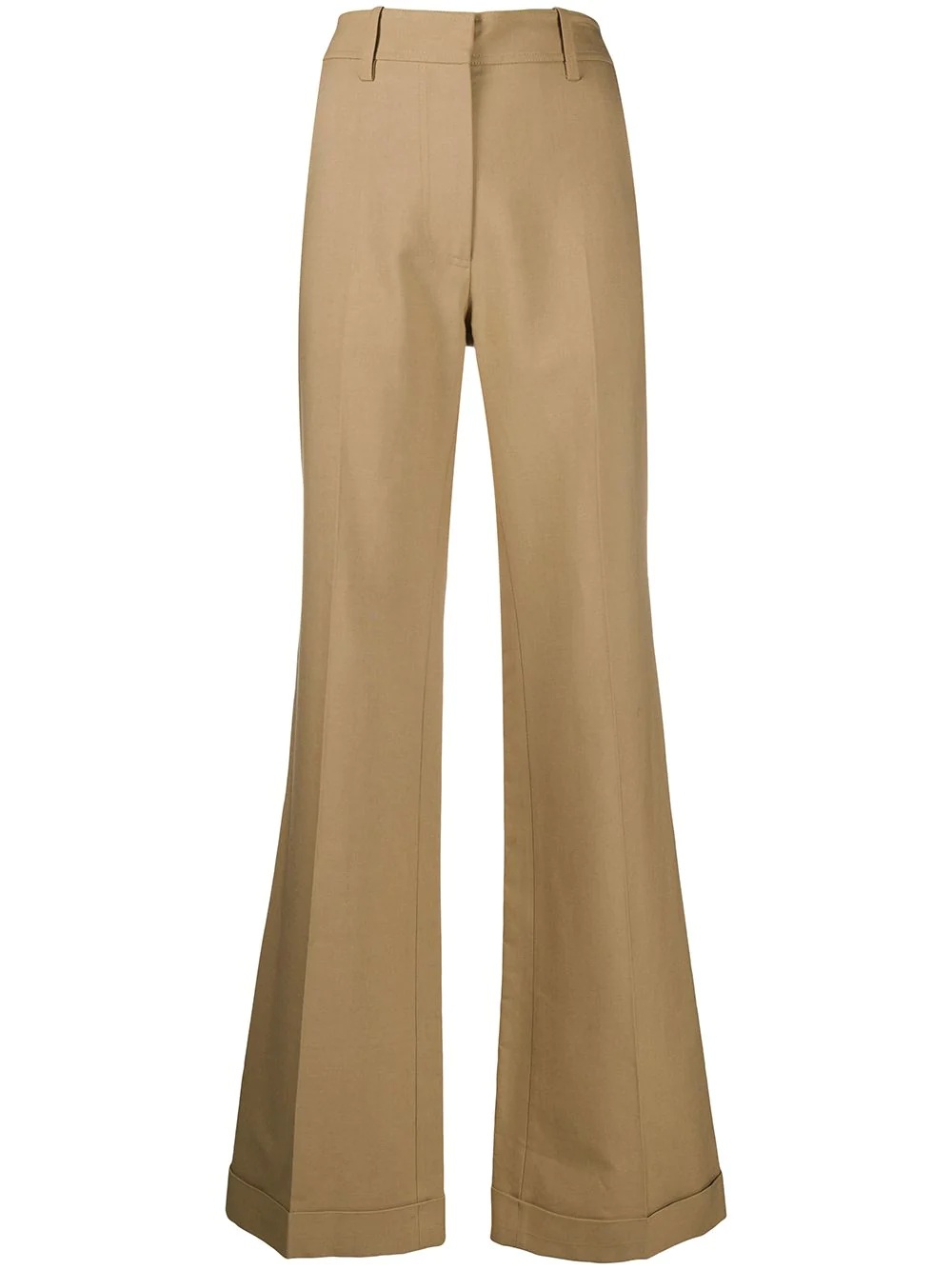 high-rise flared trousers - 1