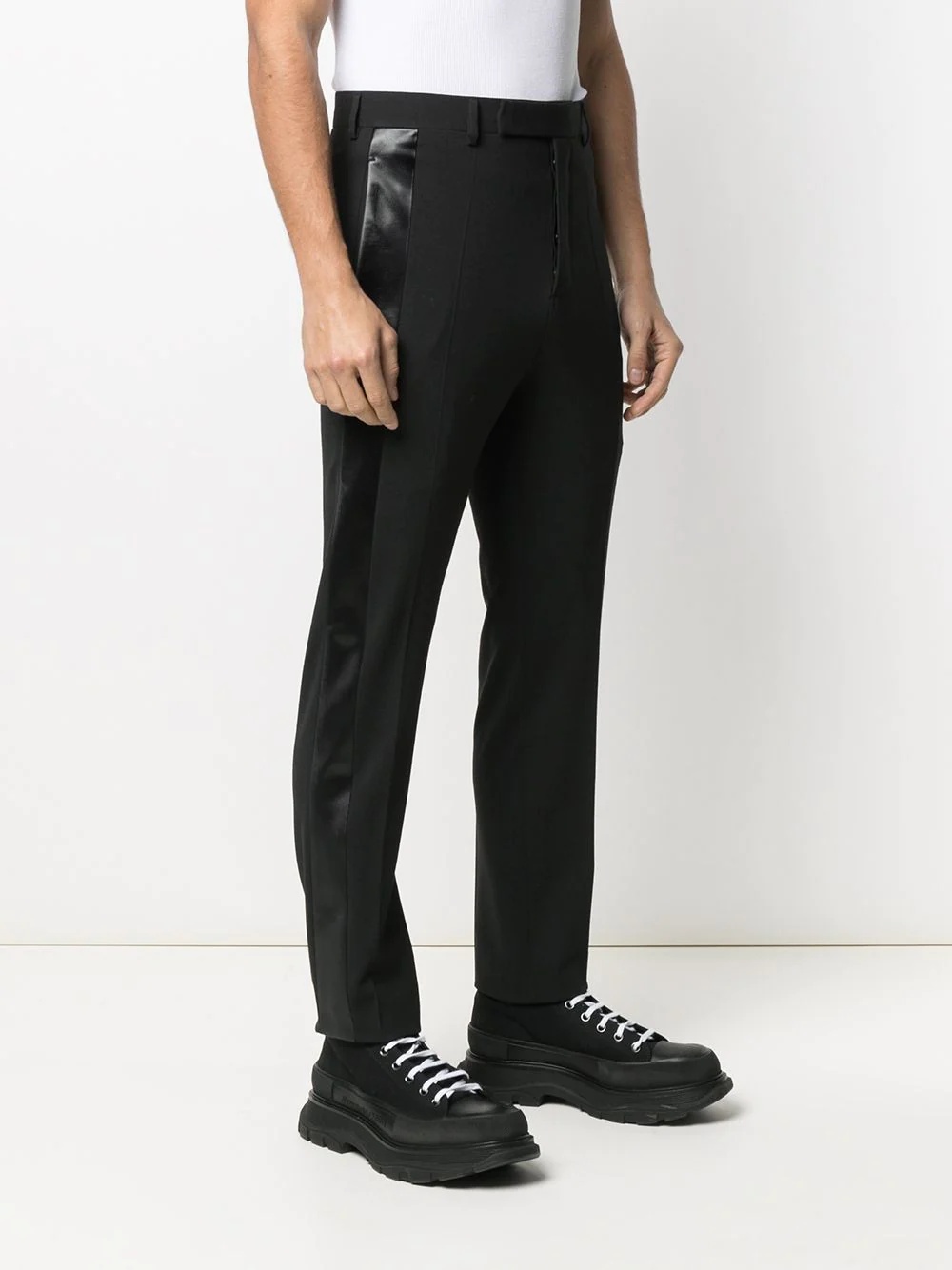 panelled tailored trousers - 3