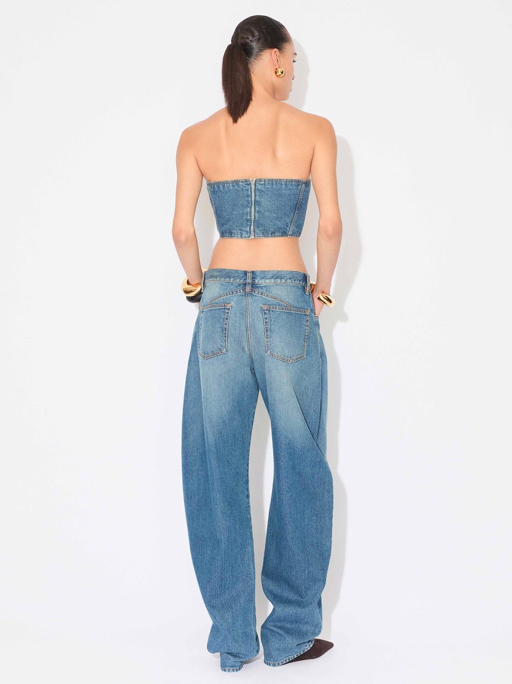 Low Waist Round Jeans - 3