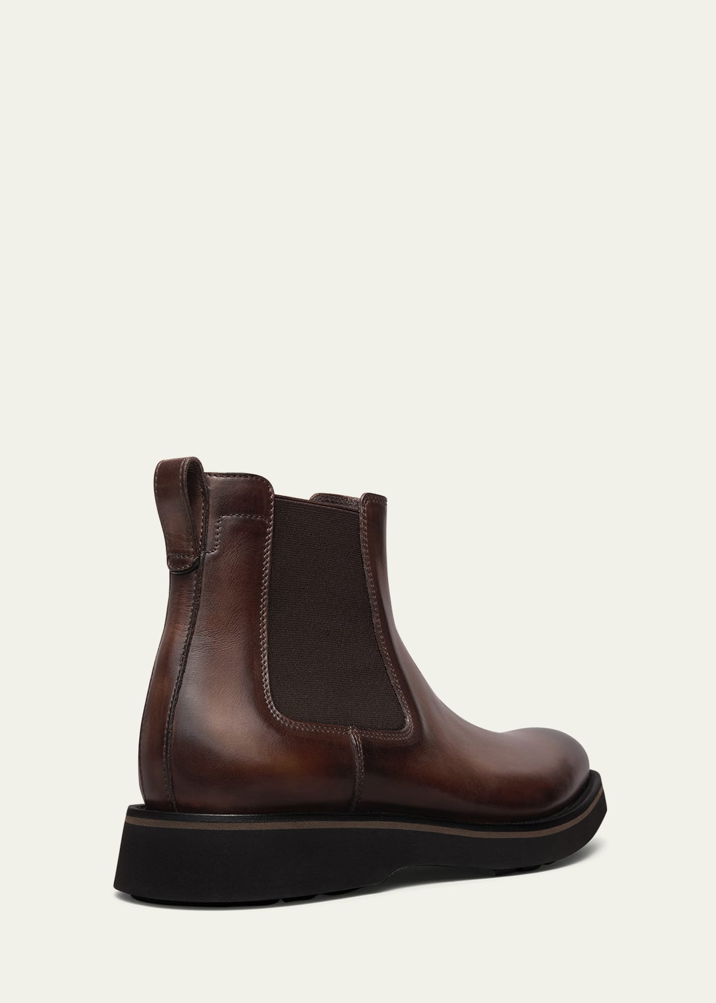 Men's Alessio Leather Lug-Sole Chelsea Boots - 3