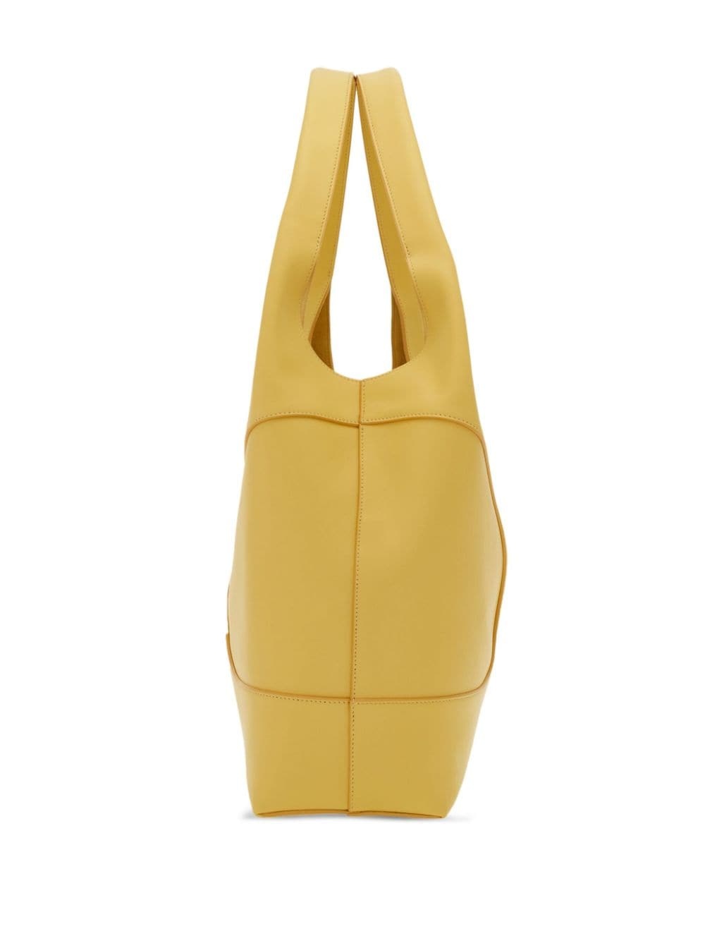 debossed-logo panelled leather bag - 6