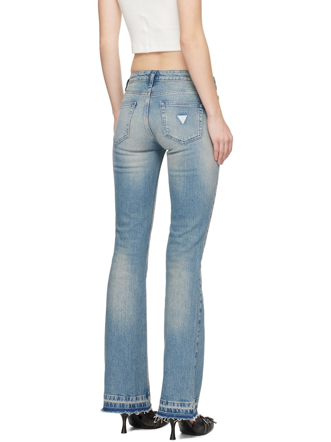 Blue Flare Jeans - 3