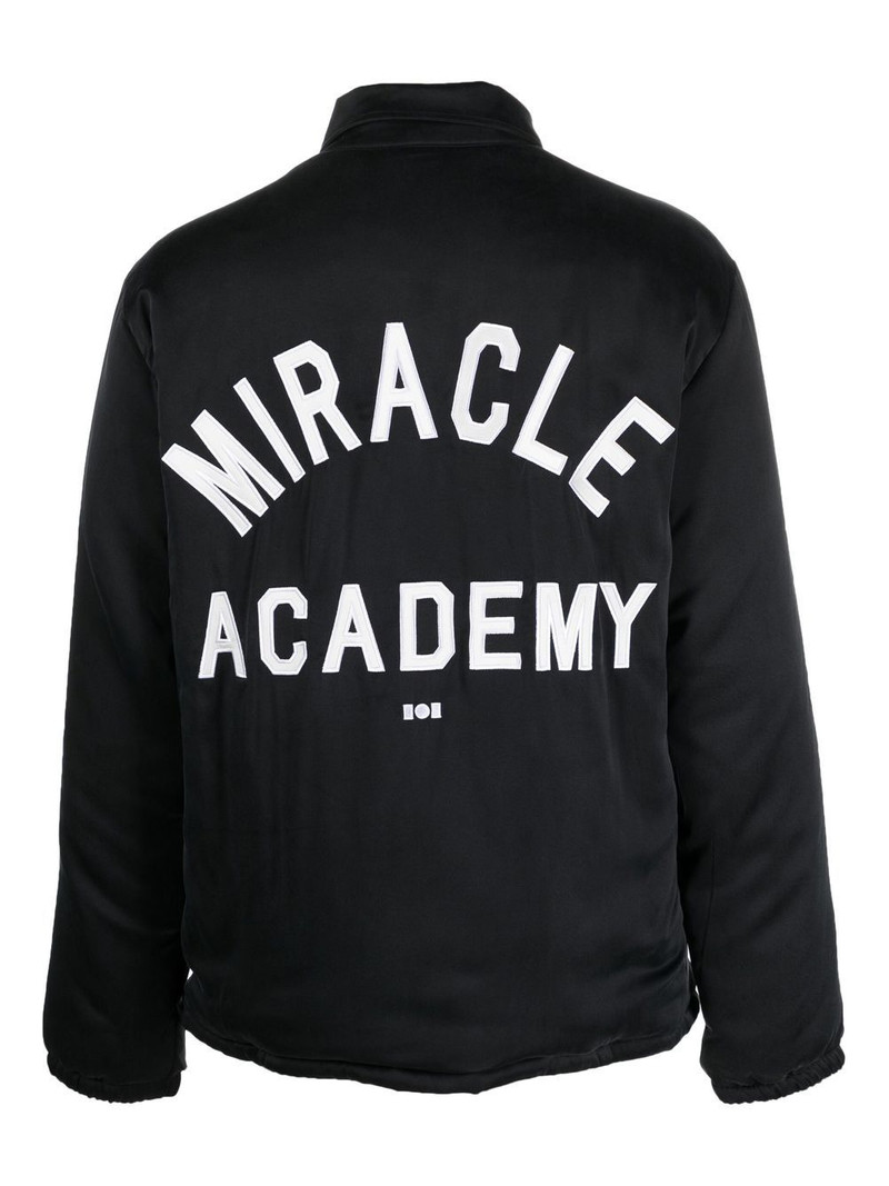 NAHMIAS slogan-print shirt jacket outlook