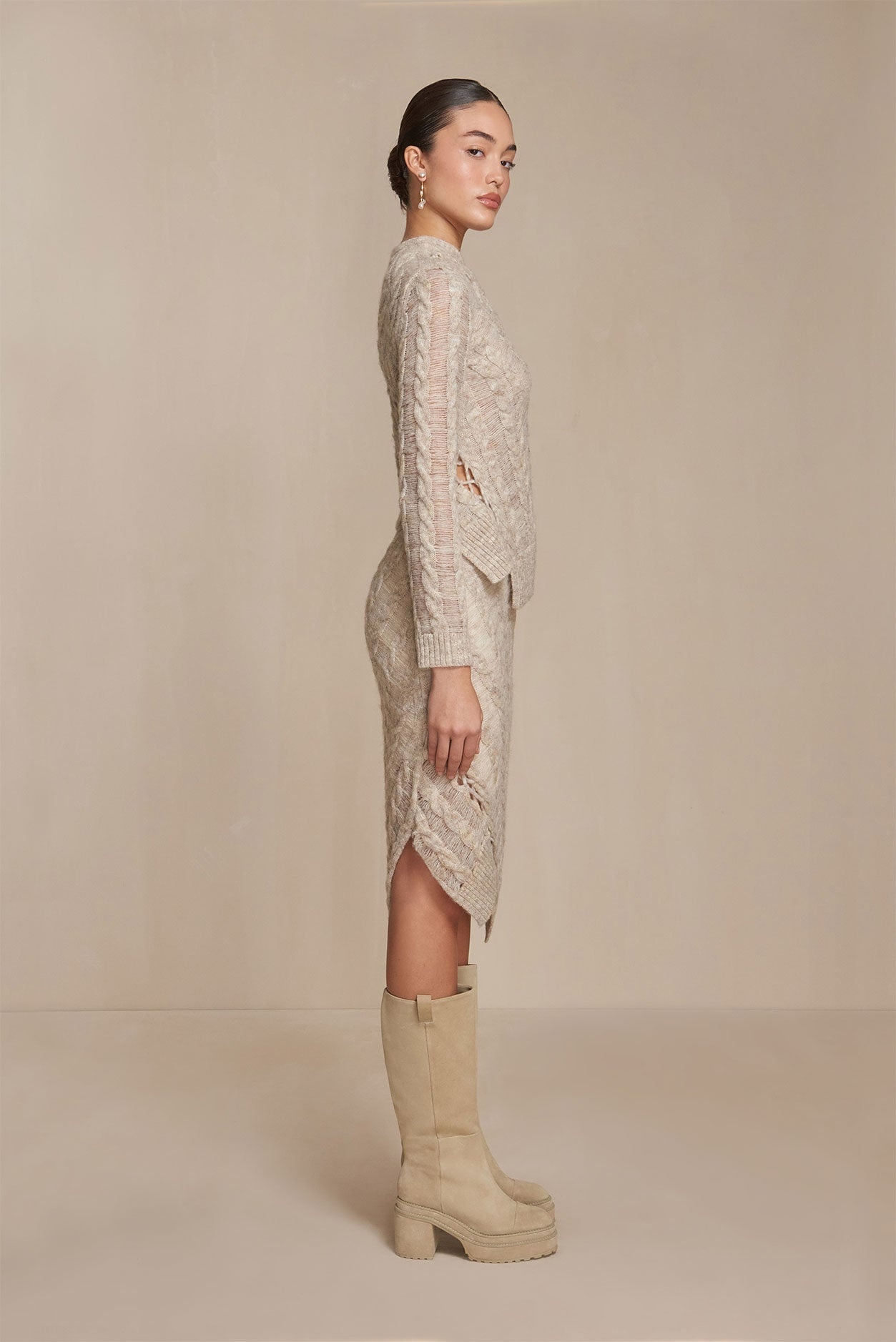 SAPHIRE KNIT SKIRT - 3