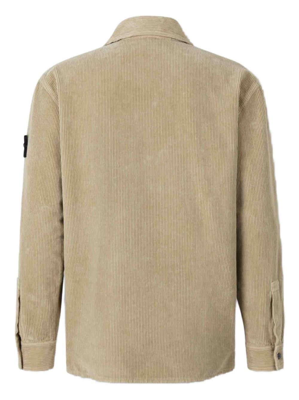 corduroy patch-pocket shirt - 2