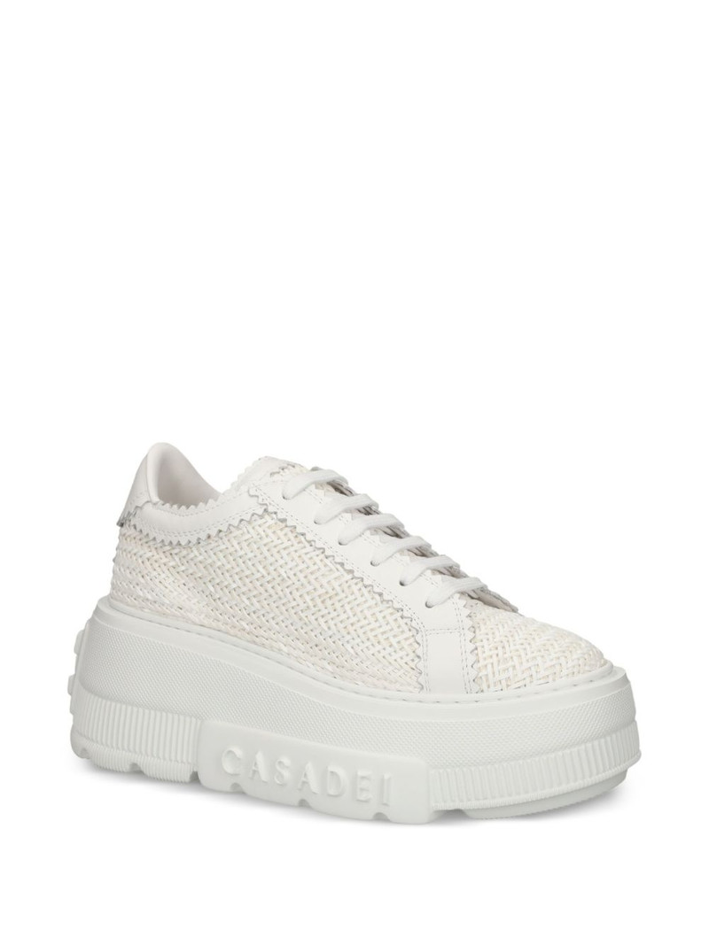 CASADEI Nexus textured platform sneakers outlook