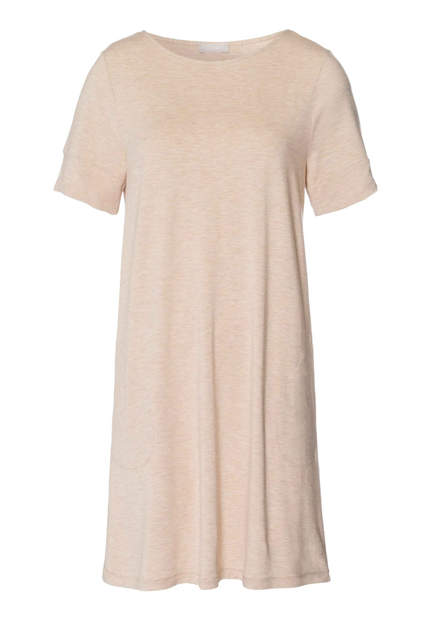Natural Elegance Soft Round Neck Nightgown - 1