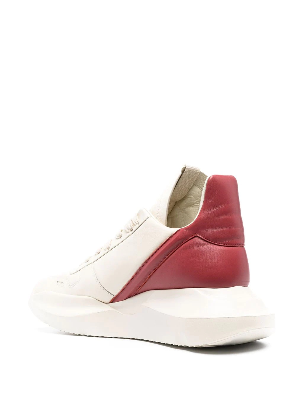 two-tone chunky low-top sneakers - 3