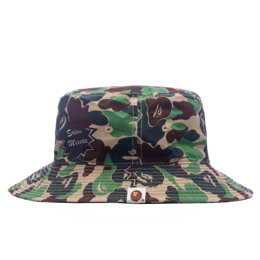 SAINT MICHAEL X A BATHING APE BUCKET HAT - CAMO - 1