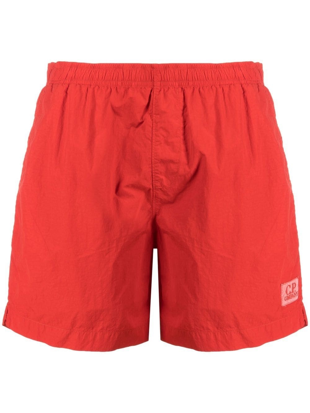 logo-patch swimming shorts - 1