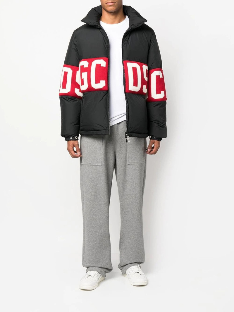 GCDS logo-print feather-down jacket outlook