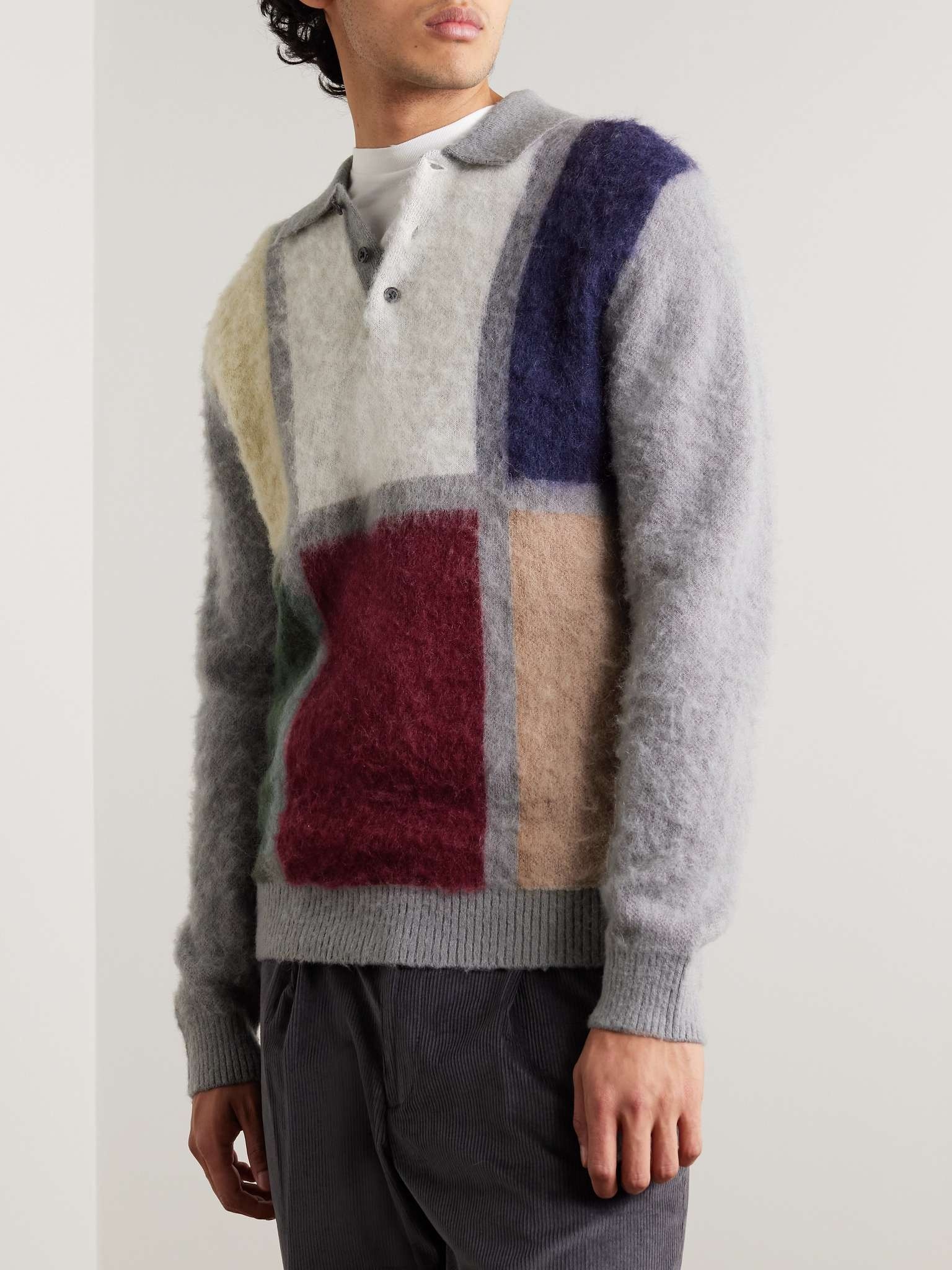 Colour-Block Intarsia-Knit Sweater - 3