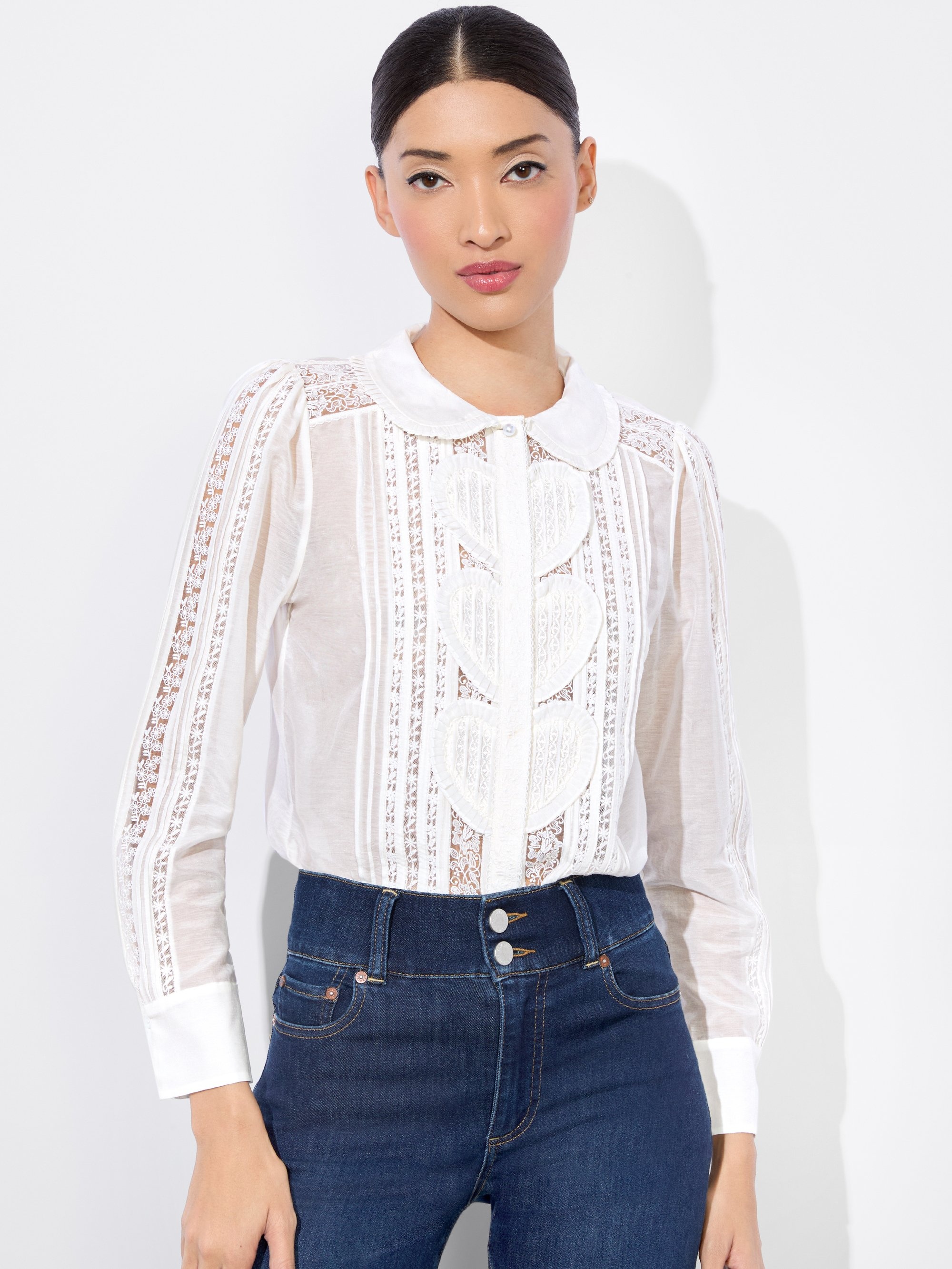 KURT MIXED MEDIA BLOUSE - 2