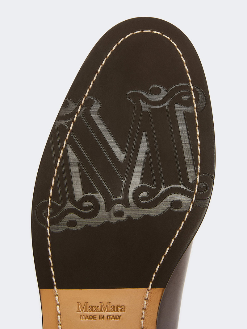 SULTANO Tasselled leather loafers - COCOA 4