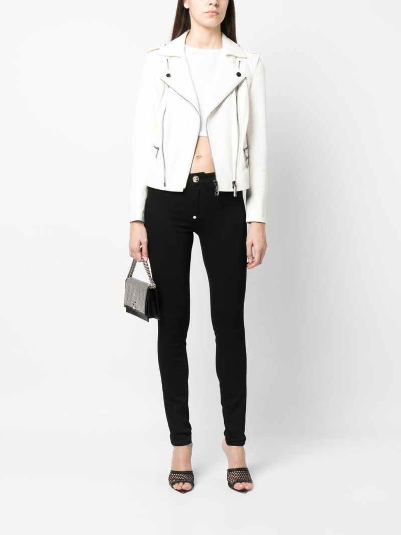 PHILIPP PLEIN denim slim-cut jeggings outlook