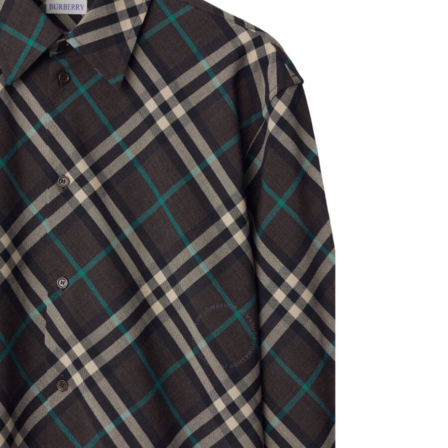 Burberry Check Pattern Button-Up Shirt - 3
