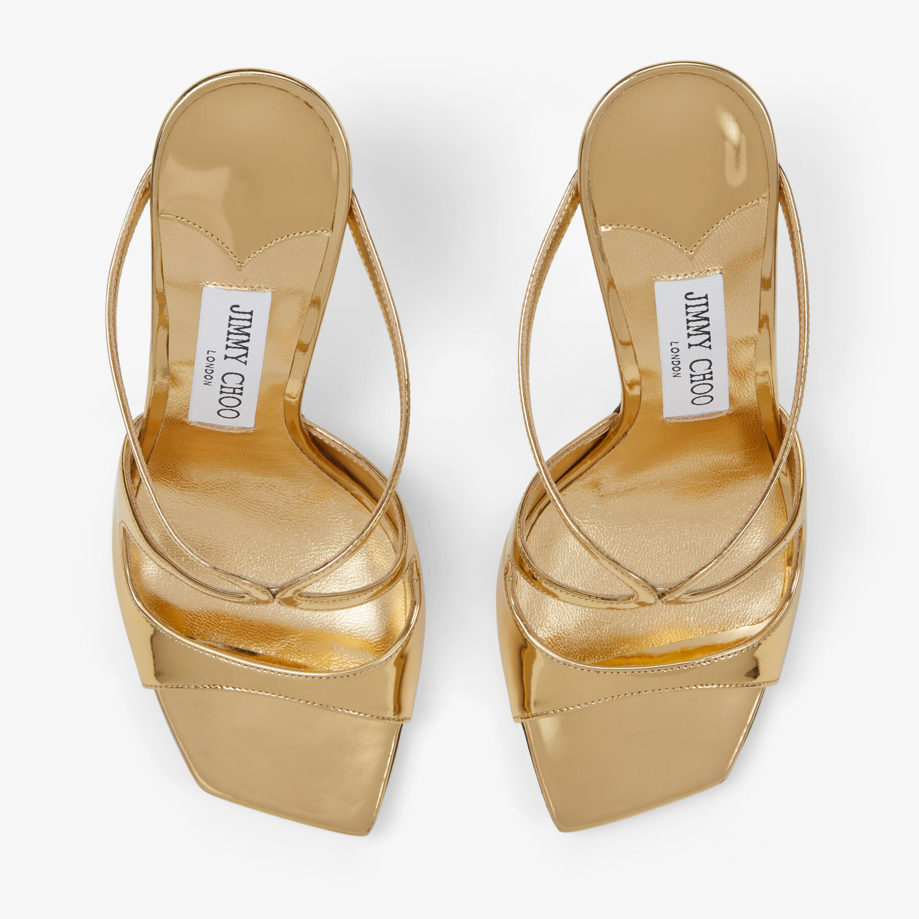 Anise 95
Gold Liquid Metal Leather Mules - 4