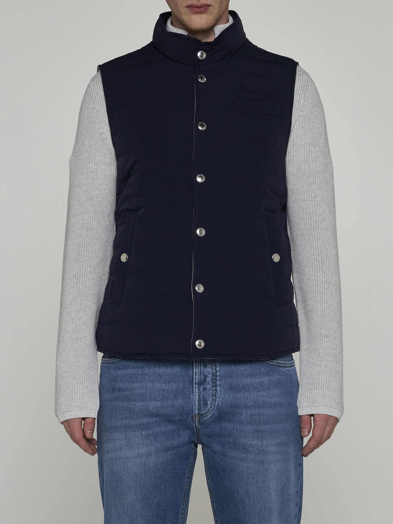 Quilted nylon vest - 3