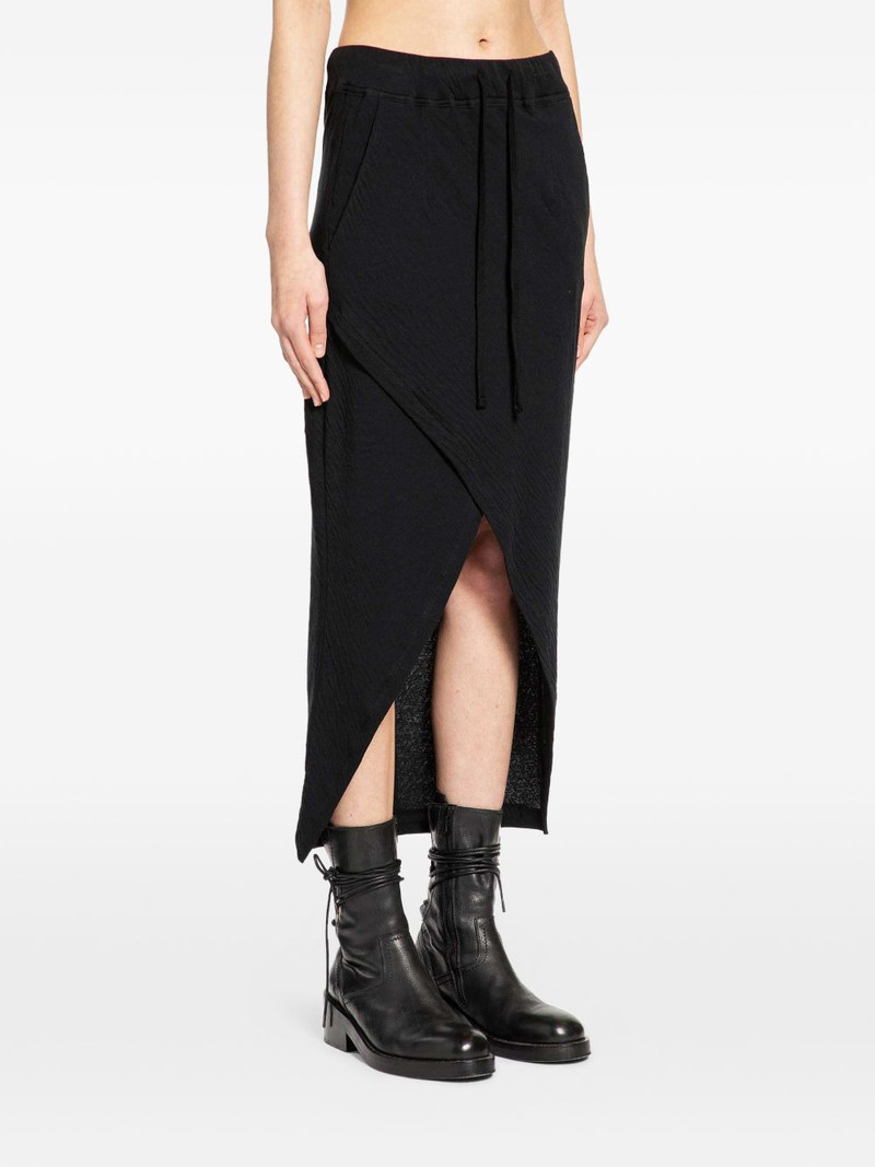 thom/krom crossed-front asymmetric skirt outlook