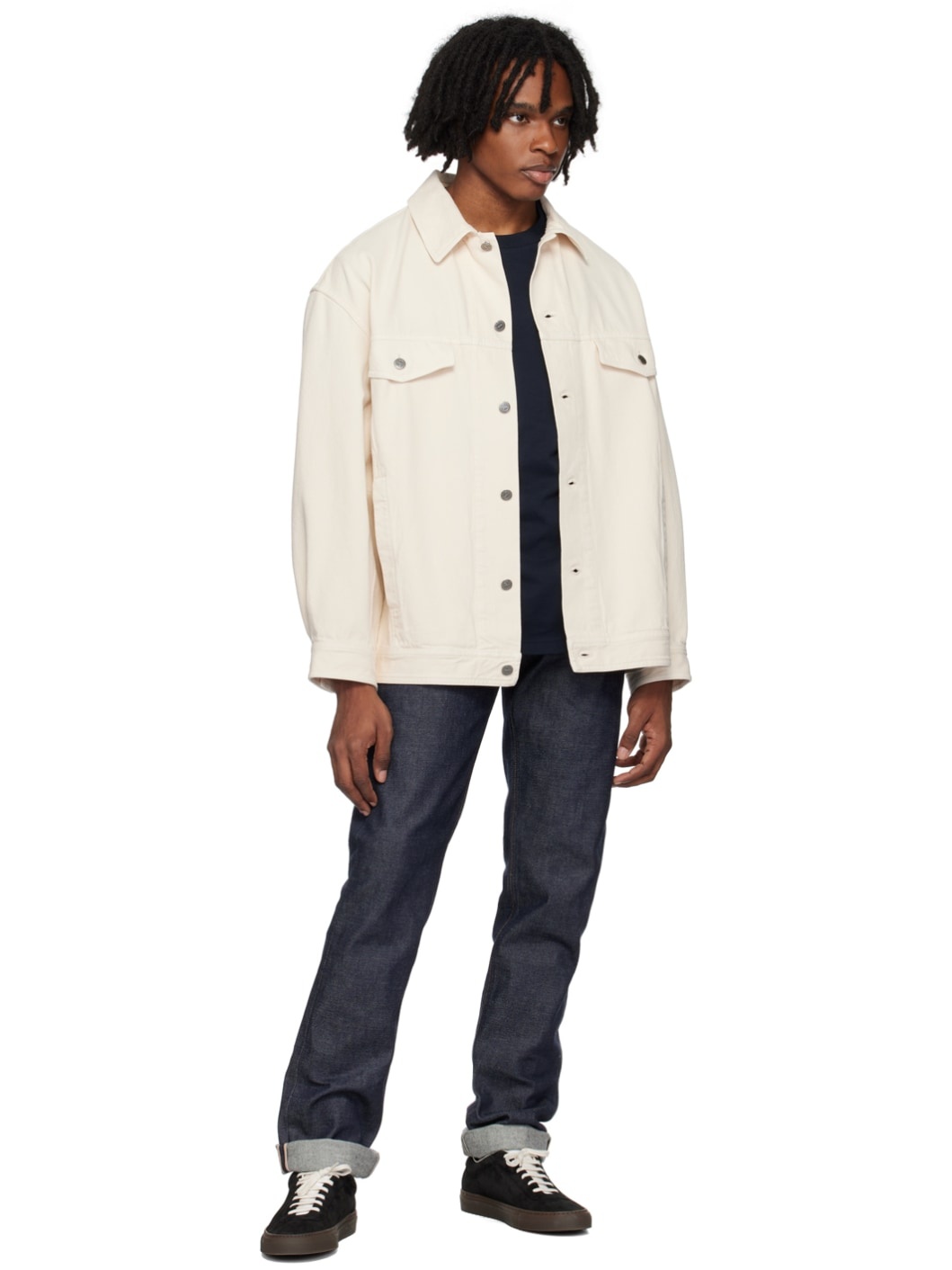 Beige Elvis Denim Jacket - 4