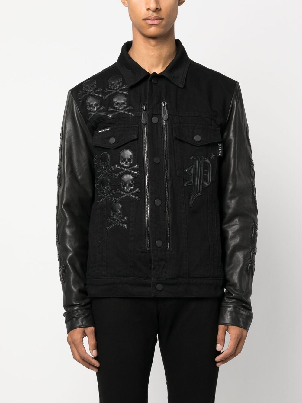 Gothic Plein denim jacket - 3