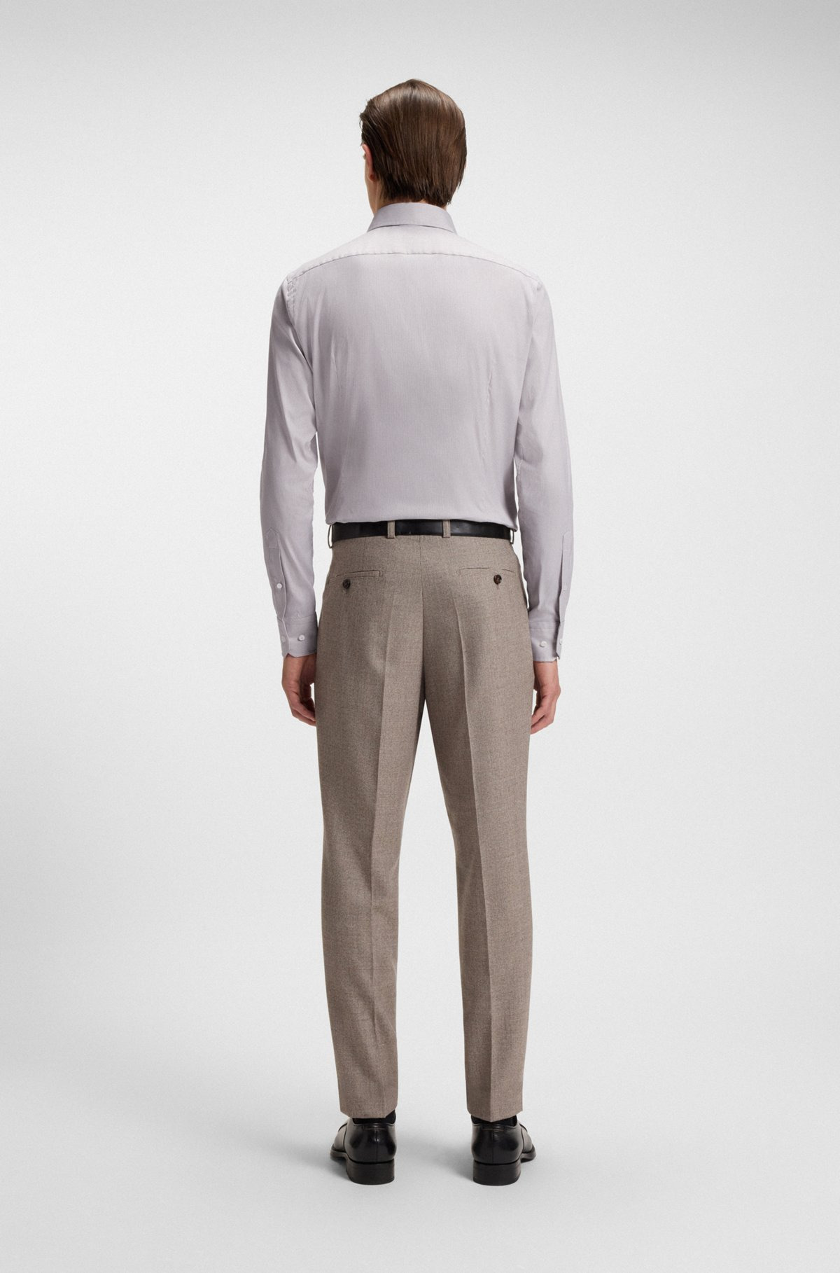 SLIM-FIT SHIRT IN AN ITALIAN COTTON BLEND - 5
