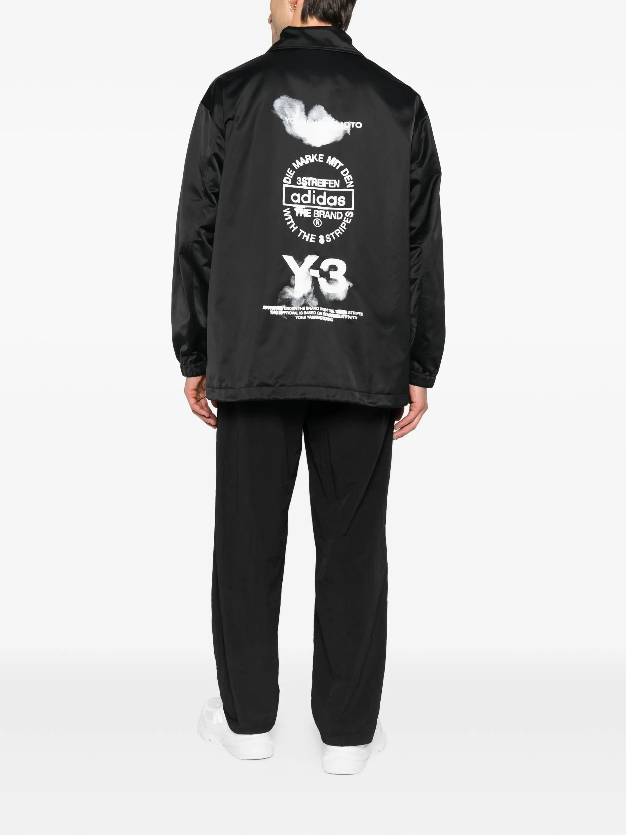 Y-3 Logo-print Shirt Jacket - 3