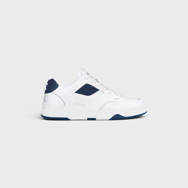 CELINE TRAINER CT-09 LOW LACE-UP SNEAKER in CALFSKIN AND MESH 1