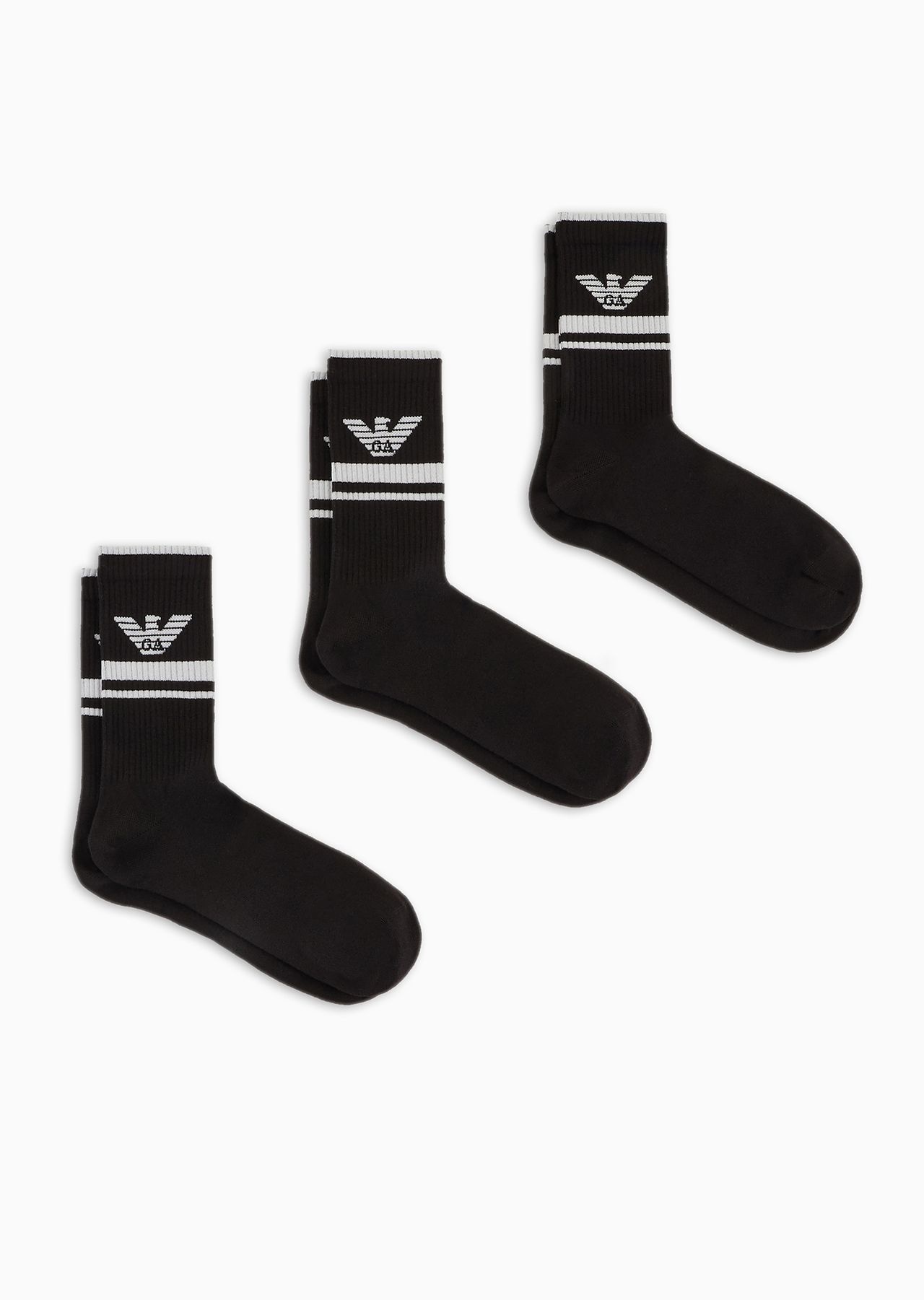 Three-pack of terrycloth socks with eagle logo - 1