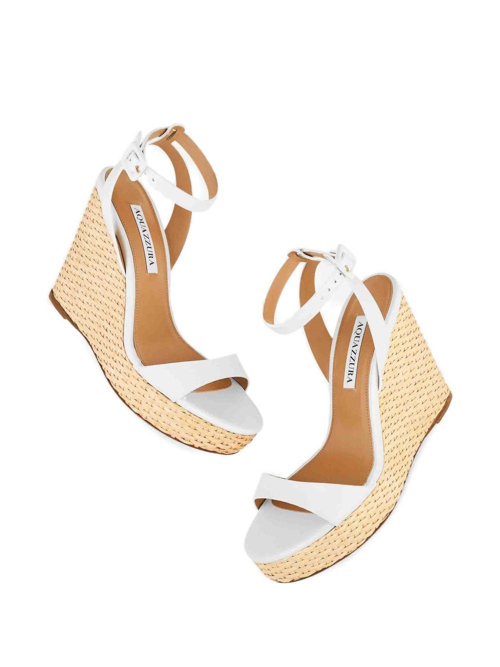 110mm Sunseeker leather wedge espadrilles - 4