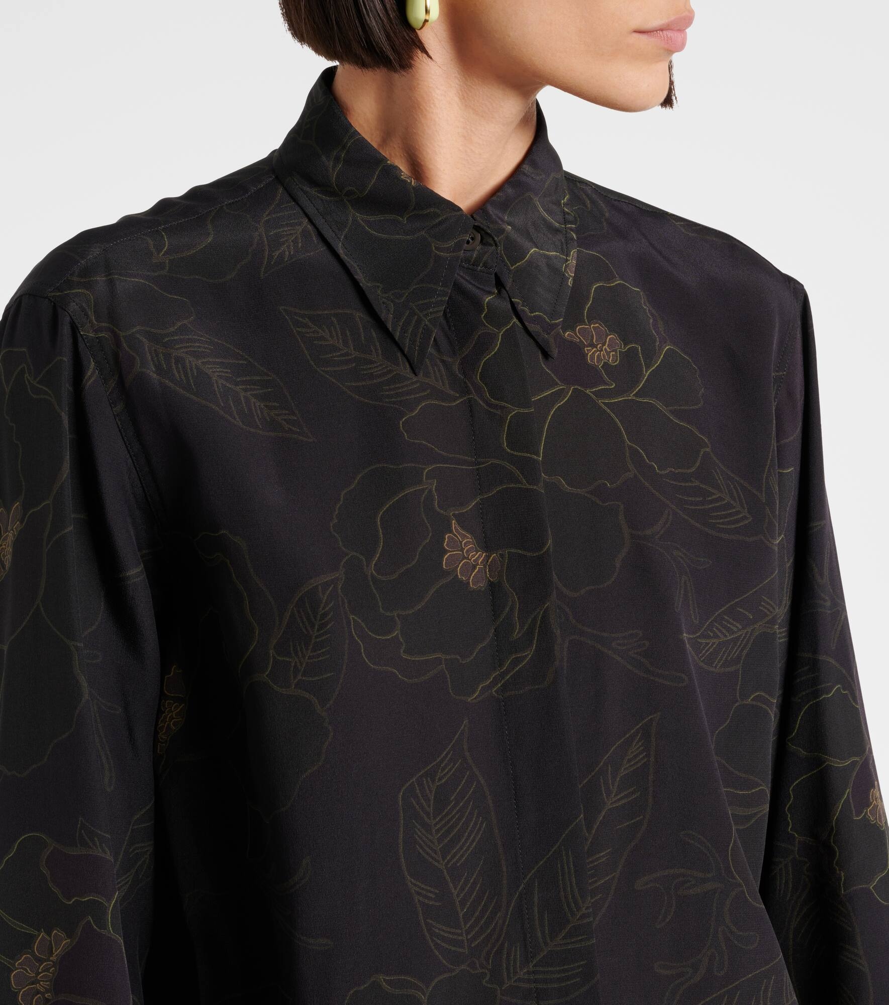 Floral silk shirt - 4