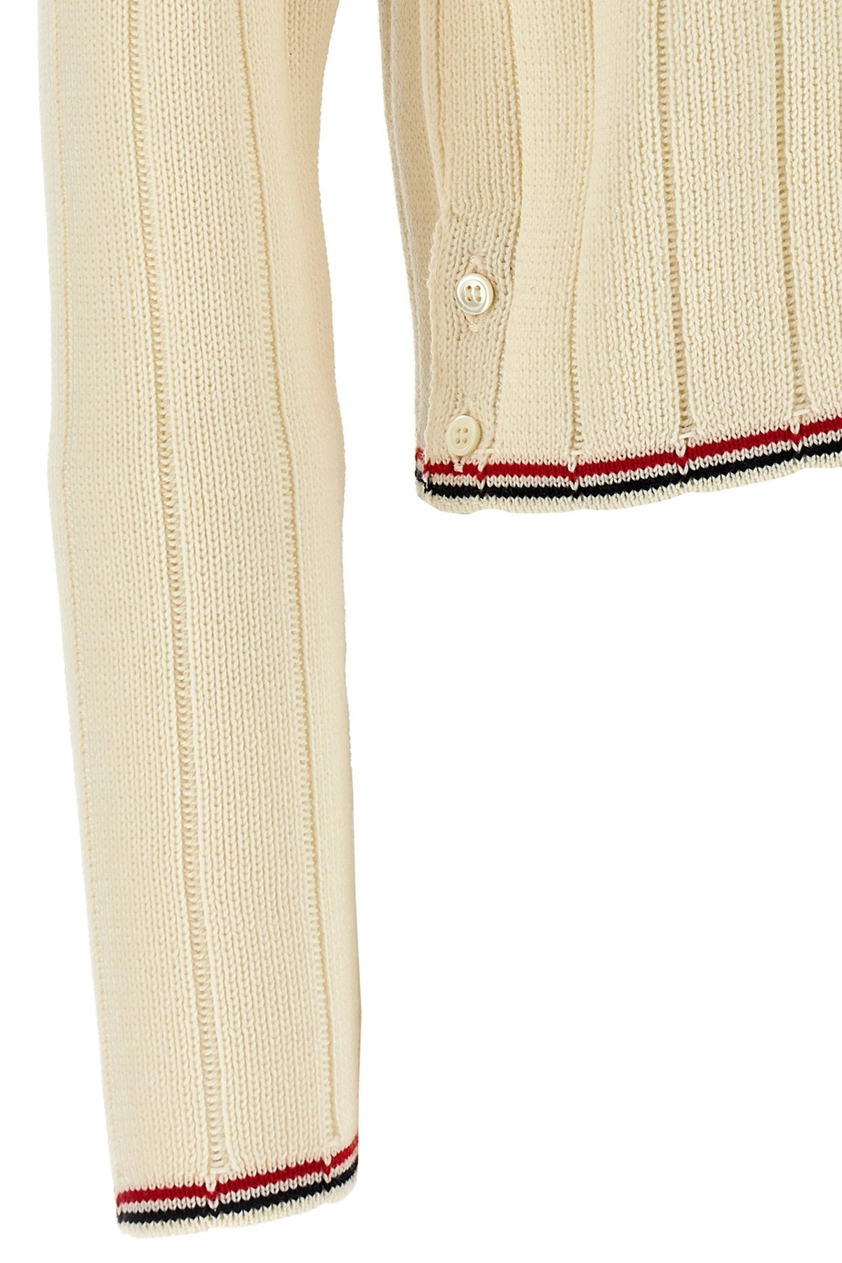 'Ladder Full Needle Rib Stitch' cardigan - 4