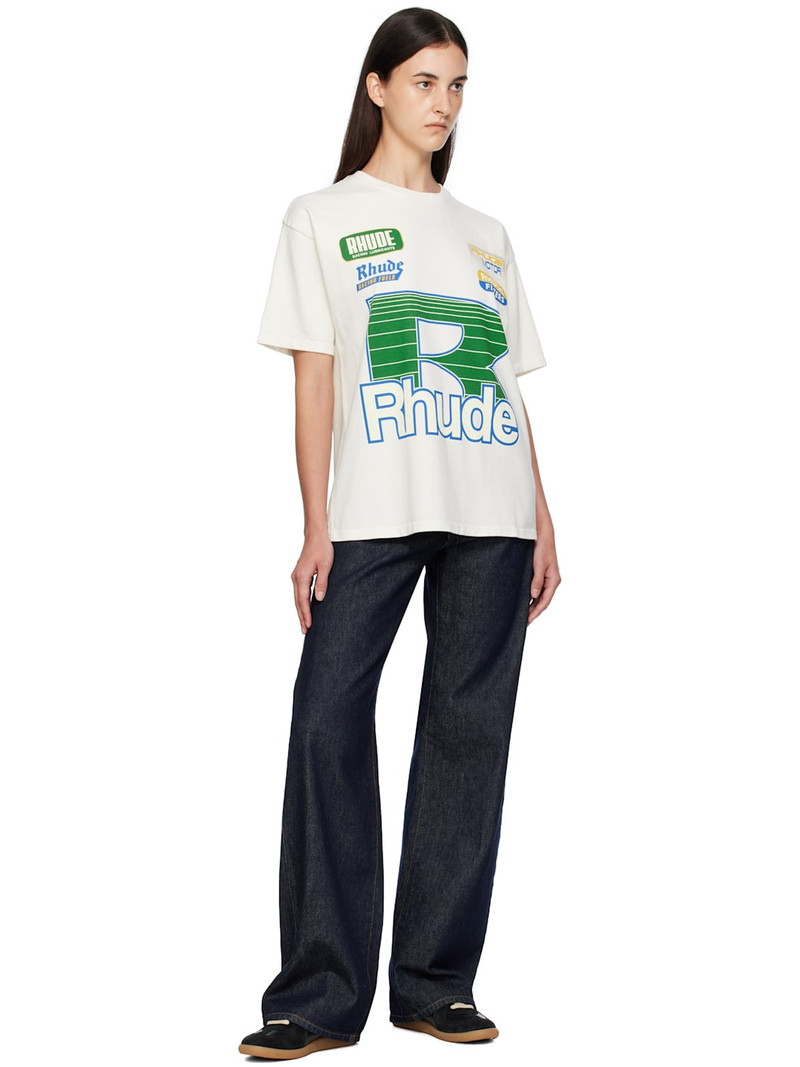 Rhude Off-White Roadway Racing T-shirt outlook