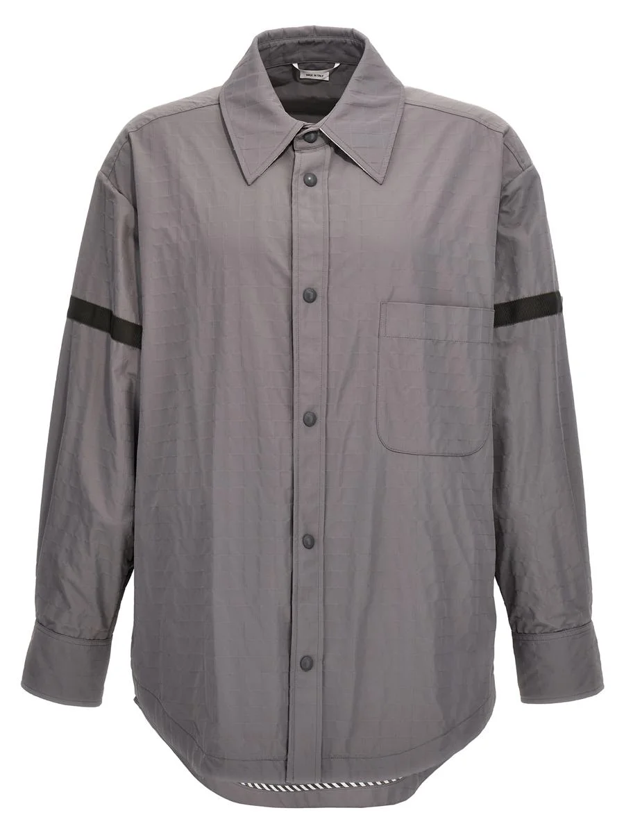 THOM BROWNE 'SNAP FRONT' OVERSHIRT - 1