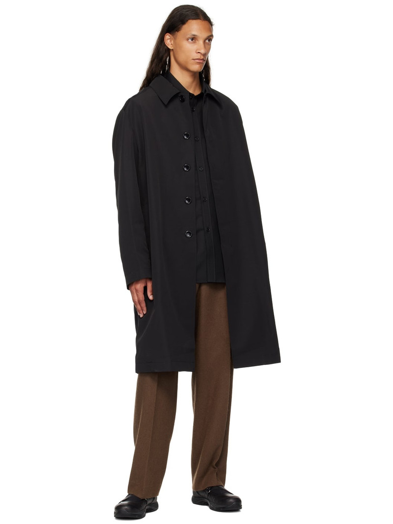 RÓHE Black Relaxed Coat outlook