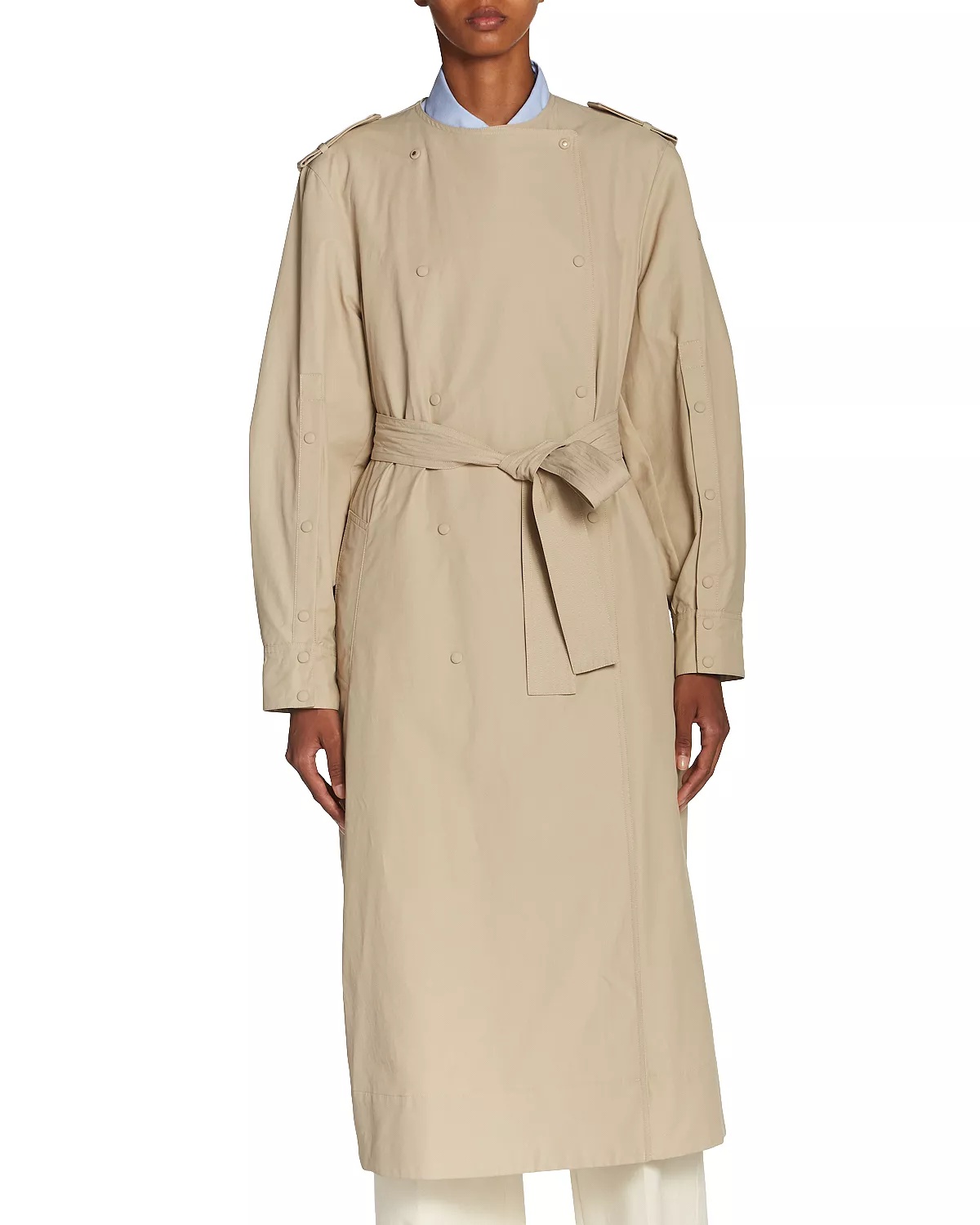 Gourdon Leather Trench Coat - 4